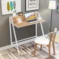 thumbnail image 3 of Goplus 2 Tier Computer Desk PC Laptop Table Study Writing Home Office Natural, 3 of 10