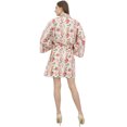 thumbnail image 3 of Bimba Robe de Chambre Florale pour Femmes Kimono de Demoiselle d'Honneur Vert, 3 of 5