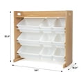 thumbnail image 4 of Rangement jouets, 9 bacs en plastique avec tablette, 4 of 8
