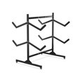 thumbnail image 3 of Heavy Duty Double-Sided Freestanding Kayak Storage Rack–Adjustable Width,Lockable Wheels,Holds 4 Kayaks/Canoes/Paddle Boards – Weather-Resistant Outdoor or Garage Organizer, Double-Sided Double Layer, 3 of 8