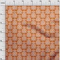 thumbnail image 3 of oneOone Silk Tabby Orange Fabric Asian Block Sewing Craft Projects Fabric Prints By Yard 42 Inch Wide, 3 of 5