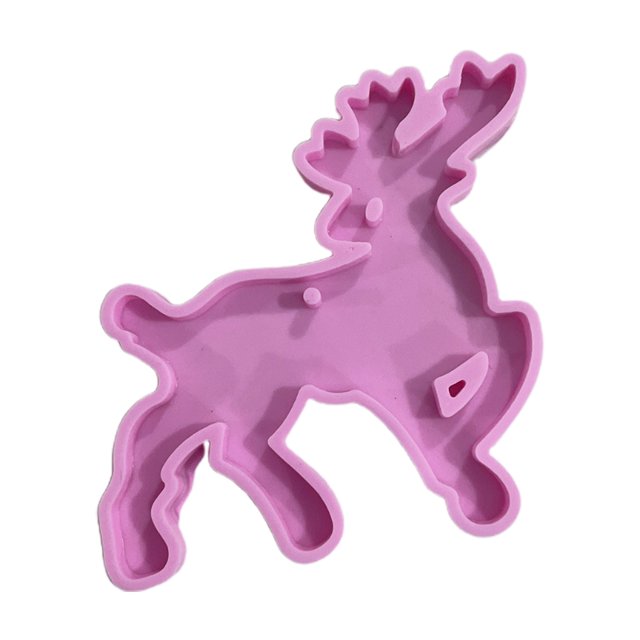 Techinal Shiny Christmas Keychain Mould Silicone Epoxy Resin Molds DIY Necklace Jewellery Making Keychain Decoration