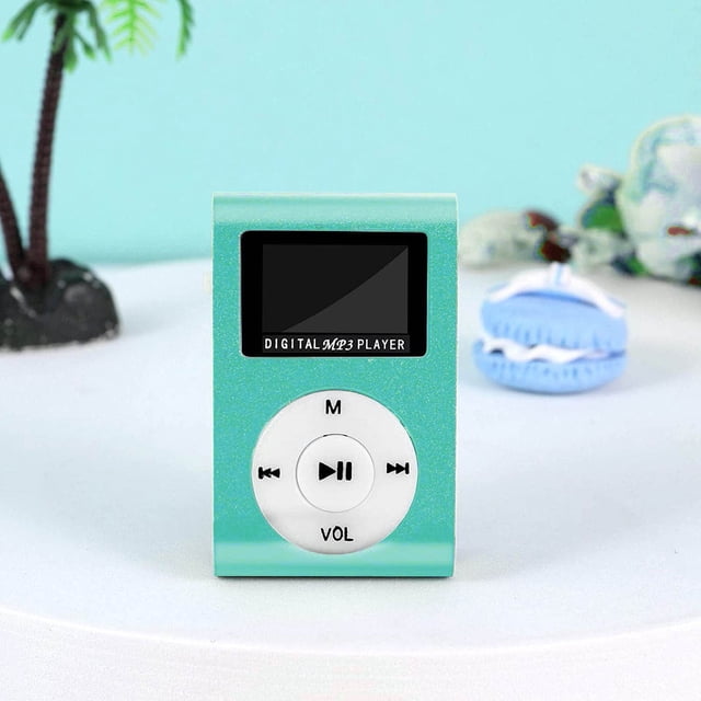 EGNMCR Portable MP3 Player, Mini USB LCD Screen MP3 Card Support Sports Music Player MP Player