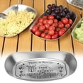 thumbnail image 4 of Outdoor Vintage Dining American Tinplate Fruit Tray Camping Tableware Snack Cake Barbecue Tableware Embossed Tinplate, 4 of 5