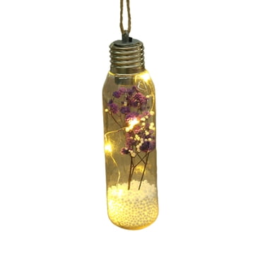 Birdeem Home Decoration Christmas Decor Hanging Bottle Light Christmas Lamp Decorations Christmas Tree Bulb 16X4.5Cm Light Bulb Decorative Items Gift Clear Light Bulbs