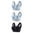 thumbnail image 1 of Timegard Womens Plus Size Bras No Underwire Full Coverage Mesh Breathable Comfort Everyday Bralette, 1 of 2