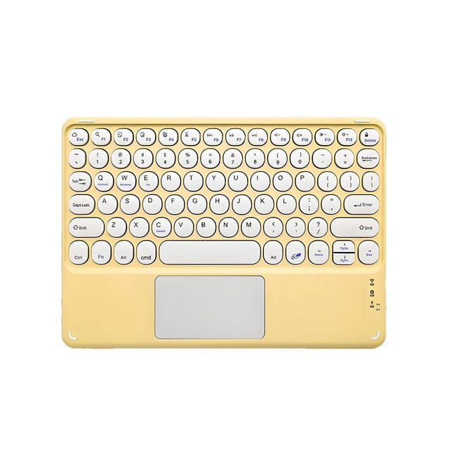 Estbridge Clavier Bluetooth Résistance à la Pression Élevée Petit Clavier Rétroaction au Toucher Parfaite Clavier Sans Fil avec Pavé Tactile Style 7