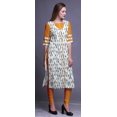 thumbnail image 3 of Bimba Kurta Droite en Rayonne Slub Imprimée Indienne Tunique à Manches 3/4 pour Femmes, 3 of 6