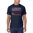 thumbnail image 1 of New England Patriots - Four Time Champions Dates Logo Navy Premium T-Shirt, 1 of 1