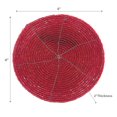 thumbnail image 2 of Christmas Beaded Round Coaster Red - Set of 6, 2 of 4