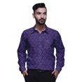 thumbnail image 1 of BESTMAN Cotton Formal Shirts For Men Slim Fit Printed Full Sleeve Shirts For Men, 1 of 5