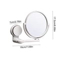 thumbnail image 3 of Bathroom Suction Cup Makeup Mirror Bathroom Home Multifunctional Foldable No Drilling Wall Mounted Dressing Table Dressing Mirror, 3 of 6