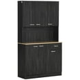 thumbnail image 1 of HOMCOM Modern Buffet with Hutch, Kitchen Cabinet with Storage Cupboard, 1 of 9