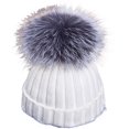 thumbnail image 1 of Bonnets en Molleton Thermique d'Hiver avec Fausse Pom Pom, 1 of 6