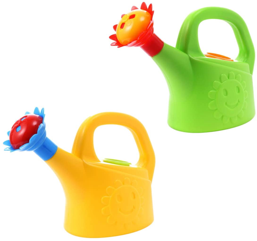 Chicken Watering Cans, Plastic Watering Can Home Garden Watering Can Kids Beach Watering Can Toys, 2 Pieces