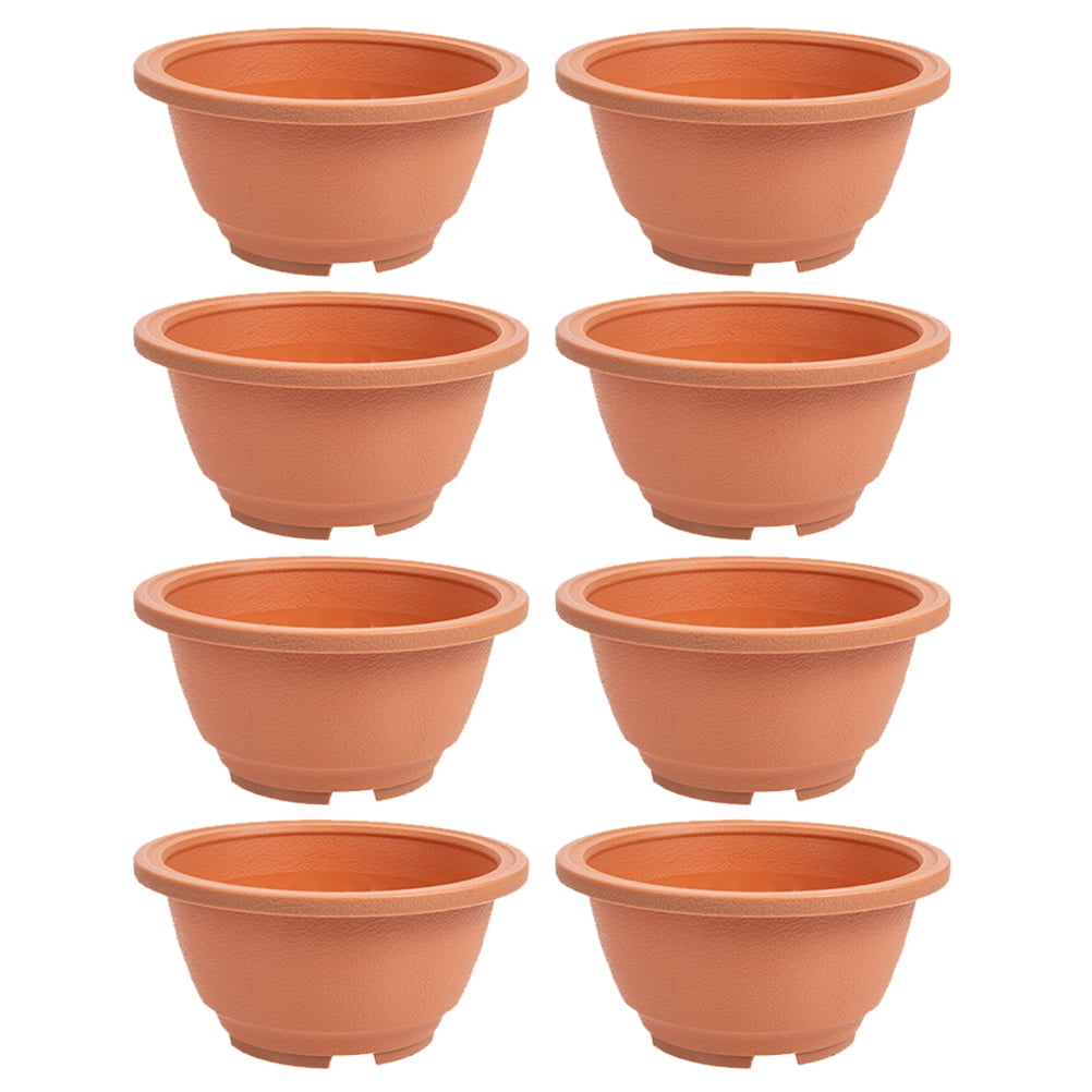 8pcs Gardening Flower Pot Flower Planter Garden Plant Pot Plastic Plant Pots
