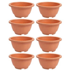 8pcs Gardening Flower Pot Flower Planter Garden Plant Pot Plastic Plant Pots