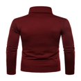 thumbnail image 4 of Chandail à Col Roulé pour Homme, Décontracté, Basique, Coupe Ajustée, Léger, Manches Longues, T-Shirt, Gris Foncé, TTG, 4 of 5