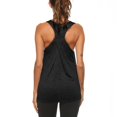 thumbnail image 5 of Chbgutlmr Womens Workout Tops Round Neck Sleeveless Loose Comfy Racerback Ruched Gym Athletic Yoga Tops, 5 of 5