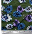 thumbnail image 1 of Soimoi Polyester Crepe Fabric Flower Artistic Fabric Prints by Yard 52 Inch Wide, 1 of 3