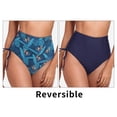 thumbnail image 2 of RELLECIGA Bas de Bikini Réversible Taille Haute pour Femmes, 2 of 7