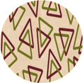thumbnail image 1 of Ahgly Company Tapis de Zone Rond d'Intérieur Lavable à la Machine, Style Transitionnel, Blond Doré Doré, 6 Pieds Rond, 1 of 7