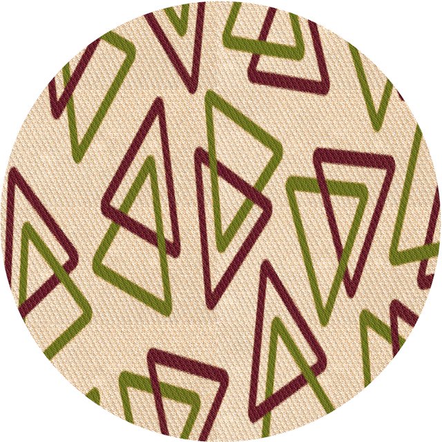 Ahgly Company Tapis de Zone Rond d'Intérieur Lavable à la Machine, Style Transitionnel, Blond Doré Doré, 6 Pieds Rond