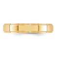 thumbnail image 3 of 14K Yellow Gold 4mm Flat Wedding Band Ring with Step Edge, 3 of 5