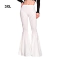 thumbnail image 3 of Baohd Stretchy Woman Pants Wide Application Multiple Sizes Available High Waist white 3XL 1Set, 3 of 6