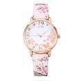 thumbnail image 1 of Montre à Quartz pour Femmes, Mode, Fleurs Embossées, Petite, Imprimée, Ceinture, Étudiante, 1 of 4