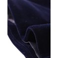 thumbnail image 5 of INSPIRE CHIC Women's Velvet Square Neck Long Sleeve Blouses L Deep Blue, 5 of 5
