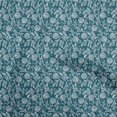 thumbnail image 1 of oneOone Silk Tabby Teal Blue Fabric Asian Block Sewing Material Print Fabric By The Yard 42 Inch Wide, 1 of 5