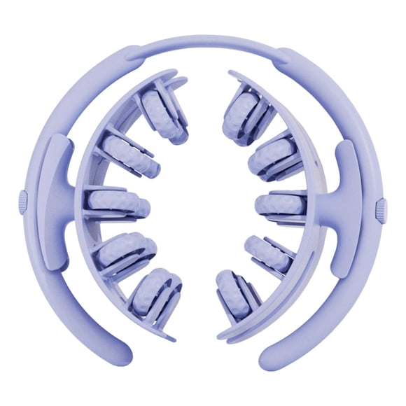 Tachiuwa Double Row 20 Wheel Leg Muscle Massage Roller 28x26x8.2cm Adjustable Tension Blue