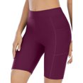 thumbnail image 1 of Shorts de Bain pour Femmes avec Poches Taille Haute Longs, 1 of 8