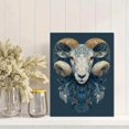 thumbnail image 2 of Qisvanset Blue Ram Canvas Print 12x16 Inch Zodiac Home Decor, 2 of 8