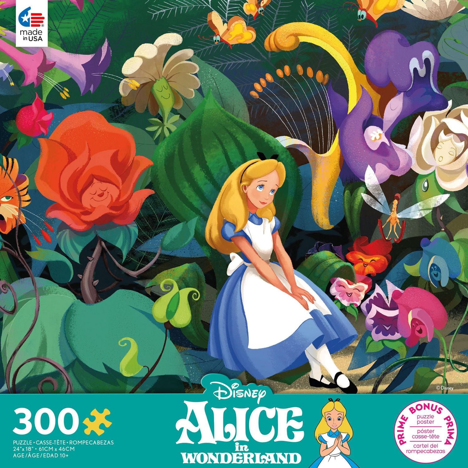 DISNEY 300 PIÈCES SURDIMENSIONNÉES - ALICE AU LAN DES MERVEILLES - PUZZLE 300 PIÈCES