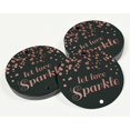 thumbnail image 3 of Inkdotpot Real Rose Gold Foil Let Love Sparkle Wedding Tags Favor Hang Paper Tags 50 Pieces, 3 of 6