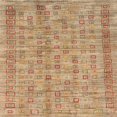 thumbnail image 1 of Ahgly Company Tapis d'Intérieur Lavable en Machine Carré Contemporain Brun Sable, 4 Pieds Carré, 1 of 7