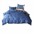 thumbnail image 1 of PRETXORVE Ensemble de Pièces de Lit Textile de Maison Pièce Poncée Pièce Unie Ensemble Literie Lavable, 1 of 1