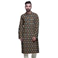 thumbnail image 1 of Atasi Kurta Imprimé pour Hommes Col Mandarin Popeline de Coton Kurta Chemise Décontractée, 1 of 7
