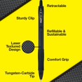 thumbnail image 4 of Pilot G2 Edge Stylo Gel, Pointe Fine, 0,7 mm, Encre Noire, Lot de 12, 4 of 7