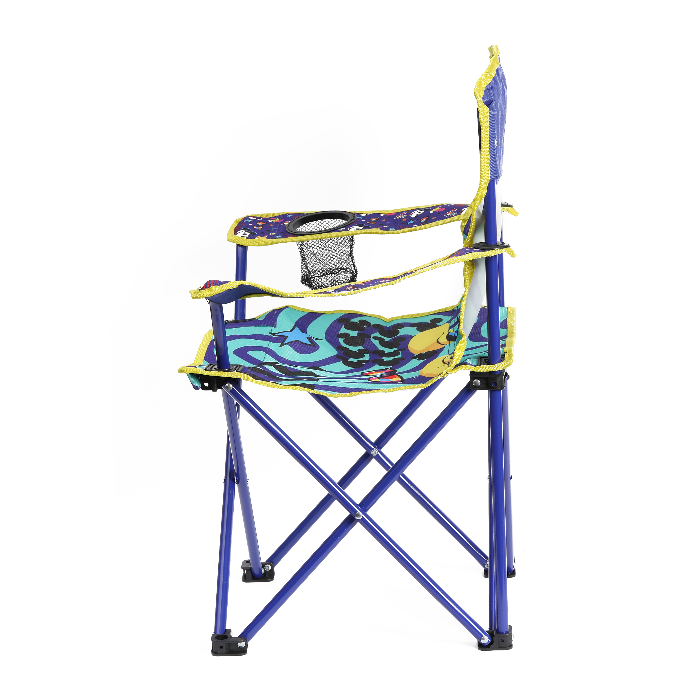 Danawares Chaise de camping Mickey Mouse pour jeunes avec porte-gobelet - Polyester