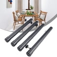 thumbnail image 4 of LEFU Lot de 4 Rallonges de Pieds de Table Ajustables pour Tables Pliantes, Pieds Courbés/droits, Hauteur Réglable 3,6 Pouces-13 Pouces, Pieds en Caoutchouc Antidérapants, Acier Robuste, Tailles de 17,3 Pouces, Noir, 4 of 10