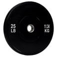thumbnail image 1 of PRISP Olympic Bumper Weight Plate - Rubber Plate for 2 Inch Olympic Barbell with Steel Insert; Pairs, Sets and Single Plates Available, 1 of 9