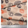 thumbnail image 3 of Soimoi Rayon Fabric Grains & Fish Food Printed Fabric 1 Yard 42 Inch Wide, 3 of 3