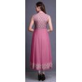thumbnail image 4 of Bimba Robe Anarkali Damassé Rose Pâle pour Femmes Kurti Imprimé Ethnique Indien Longue Kurta Robe de Soirée Petite, 4 of 6