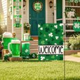 thumbnail image 2 of St. Patricks Day St. Patrick's Day Garden Flag Four Leaves, 2 of 5