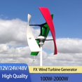 thumbnail image 3 of Energy Windmill 400w 600w 800w Vertical Axis Permanent Maglev Wind Turbine Generator 12v 24v 48v With MPPT Controller ,Easy Installation, 3 of 6
