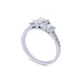 thumbnail image 2 of 1ct Three Stone Diamond Engagement Ring 14K White Gold, 2 of 3