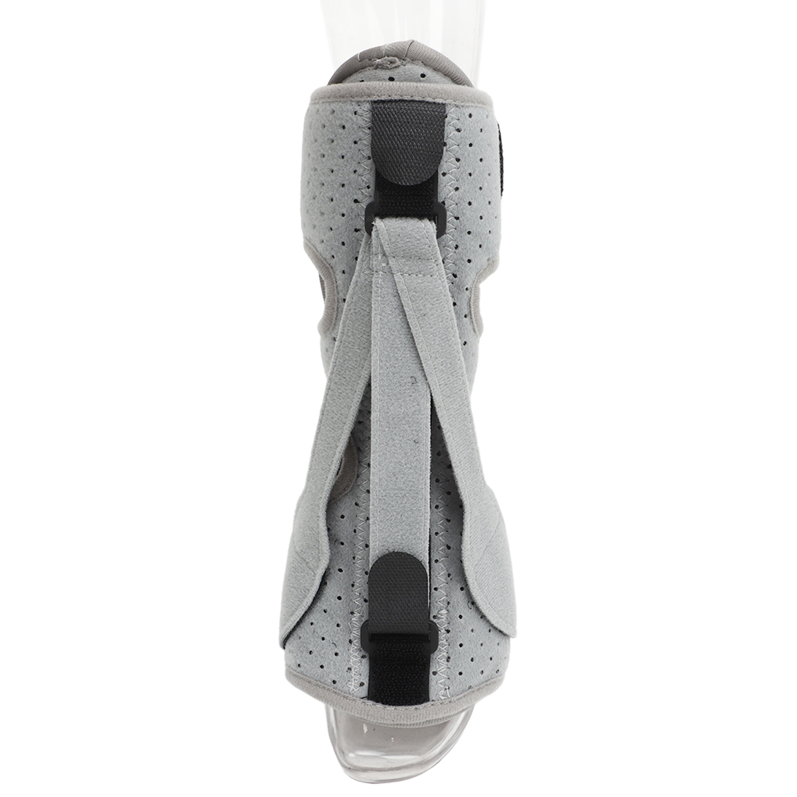 Foot Drop Support Brace, Adjustable Breathable Strong Stretch Pressure Free Plantar Fasciitis Night Splint Double Fixed  for Night for Plantar Fasciitis Grey